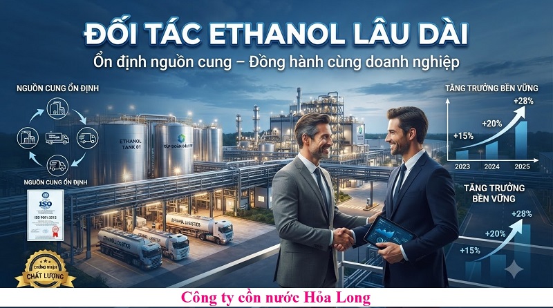 Đối Tác Cung Cấp Cồn Ethanol Lâu Dài – Giải Pháp Nguồn Nguyên Liệu Ổn Định Cho Doanh Nghiệp